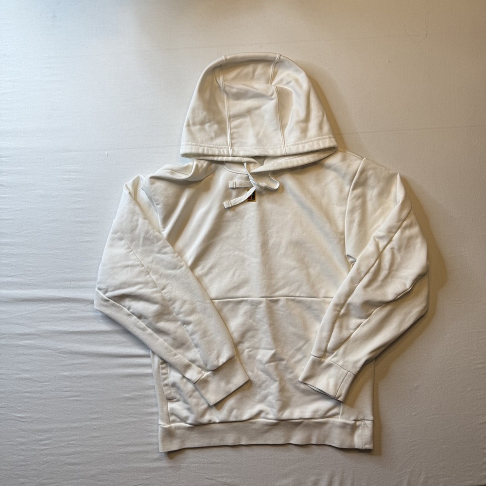 Nike Court Dri-FIT Tennis Hoodie Mens Small White Heritage Logo DA5711-100